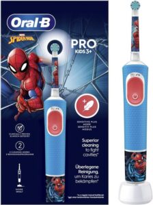 ORAL B Braun Pro kids 3+ Зубная щетка детская Аккумуляторная Spiderman 1шт