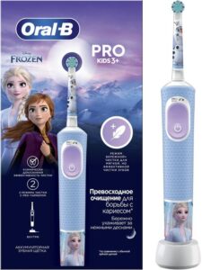 ORAL B Braun Pro kids 3+ Зубная щетка детская Аккумуляторная Frozen 1шт