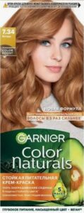 Garnier Color Naturals Краска для волос №7.34 Янтарь 110мл