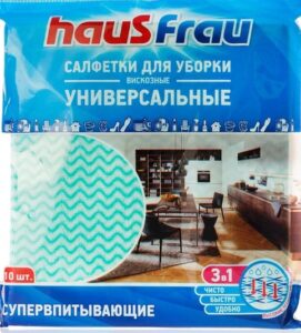 Haus Frau Салфетки для уборки Универсальные из вискозы 10шт