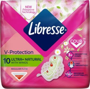 Libresse Гигиенические прокладки V-Protection Ultra+Natural 10шт