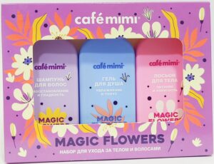 Cafe Mimi набор для ухода за телом и волосами Magic Flowers 100мл 3шт