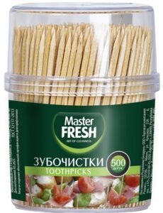 Master Fresh зубочистки Берёзовые банка 500шт