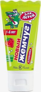 Новый Жемчуг зубная паста Детская Клубника 50мл