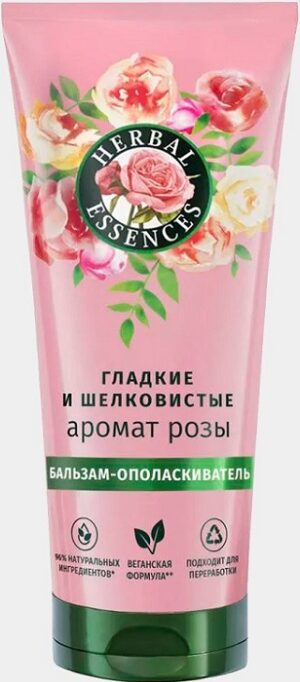 Herbal Essences бальзам-ополаскиватель Гладкие и Шелковистые аромат Розы 250мл