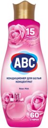 ABC Ополаскиватель для белья Концентрированный Parfumia Rose-Pink 1440мл