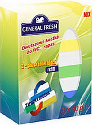 General Fresh запасной блок Двухкомпонентный для унитаза Микс 3х40гр