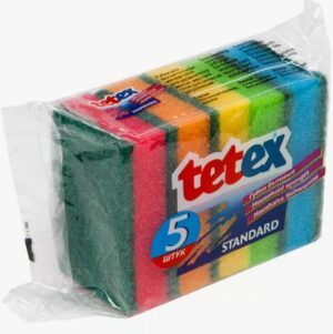 TETEX Губки бытовые Standart (75*45*21) 5шт