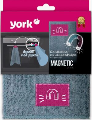 York салфетка из микрофибры с магнитом MAGNETIC, 40х50 см. 1шт.