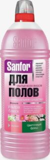 SANFOR средство для мытья полов Цветочный фреш 1000мл