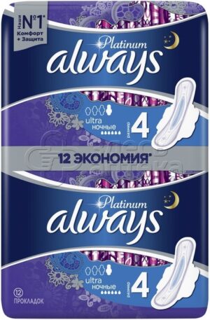 ALWAYS Ultra прокладки Platinum Collection Ночные 12шт