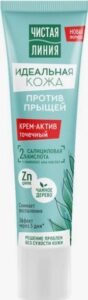 Чистая линия Идеальная кожа крем для лица Против прыщей 50мл