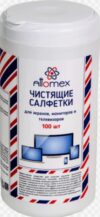 Attomex Чистящие салфетки для экранов, мониторов и телевизоров, 100шт.