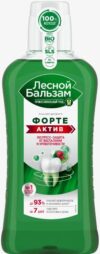 Лесной бальзам ополаскиватель Форте Active экспресс защита от воспаления и  кровоточивости, 400мл.
