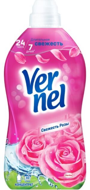 Vernel кондиционер для белья свежесть Розы 1440мл