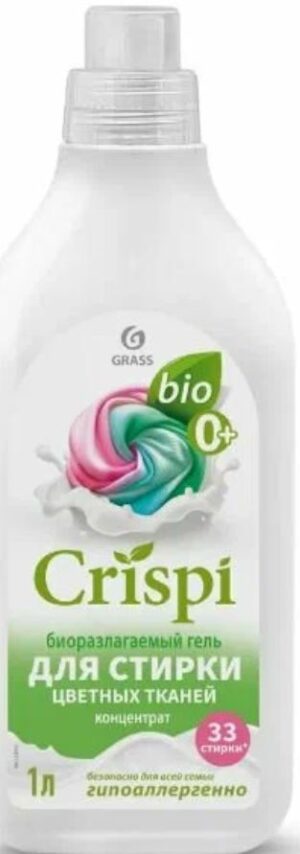 Grass Crispi bio 0+ Гель для стирки цветных тканей 1.8л