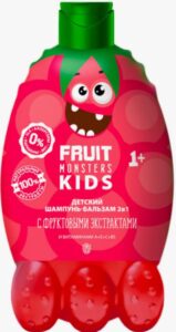 Фрутомонстры Шампунь-бальзам 2в1 Малина 400мл