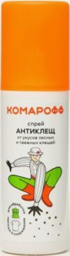 Комарофф Спрей от клещей, 125мл.