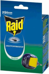Raid Электрофумигатор для пластин от Комаров 1шт