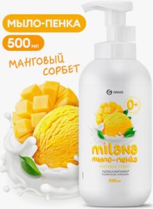 Grass мыло-пенка жидкое Milana Манговый сорбет с дозатором 500мл