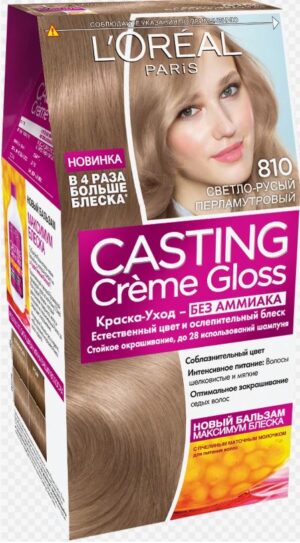Loreal Paris Casting Creme Gloss краска-уход для волос без Аммиака №810 Светло-русый перламутр 180мл