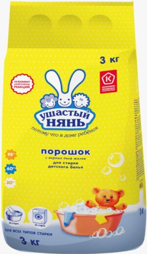 Ушастый нянь порошок стиральный Детский 3кг