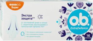 O.b. Extra Protect Тампоны Super 16шт