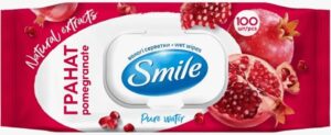 Smile Салфетки влажные Гранат 100шт