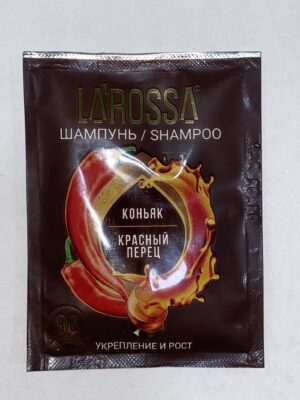 La' Rossa Шампунь для волос Коньяк и красный перец 10мл.