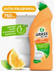 Grass WC-Gel Чистота и забота от Известкового Налёта Анти-ржавчина Цитрус 750мл