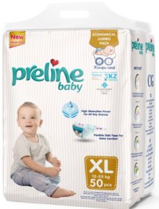 Preline baby подгузники десткие №5 XL (12-25кг.) 50 шт.