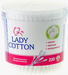 Lady Cotton Ватные палочки банка 200шт