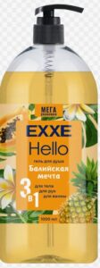 EXXE Гель для душа 3в1 Балийская мечта, 1000мл.