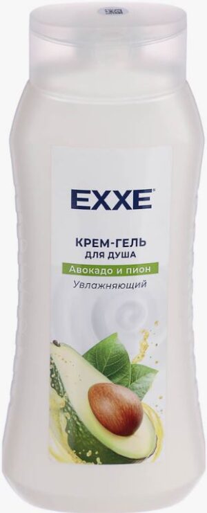 EXXE Увлажняющий крем-гель для душа Авакадо и пион, 400мл.