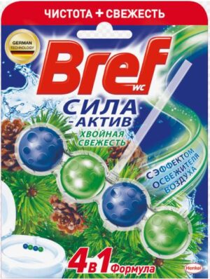 Bref Чистящее средство для унитаза СИЛА АКТИВ Хвойная свежесть 50гр