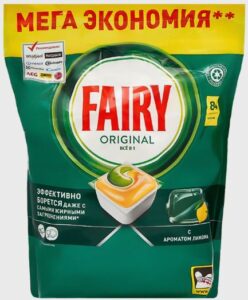FAIRY Капсулы для посудомоечных машин с ароматом Лимона 84шт
