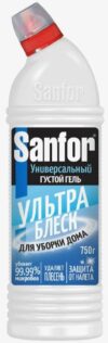 SANFOR UNIVERSAL средство для чистки и дезинфекции Ультра блеск 750гр
