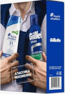 Подарочный набор Шампунь Head & Shoulders 200мл+Gillette Пена для бритья Series 200мл