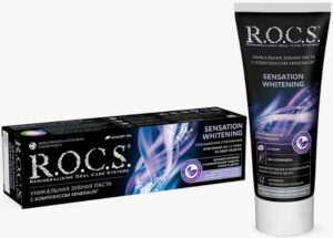 R.O.C.S.  Зубная паста Sensation Whitening (Сенсационное отбеливание), 74гр