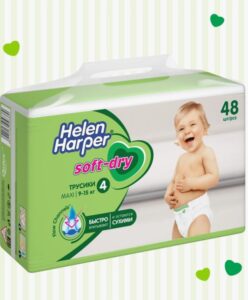 Helen Harper трусики Детские Soft&Dry Maxi №4 (9-15кг) 48шт