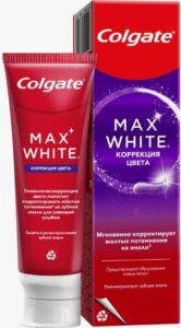 Colgate Зубная паста Max White Коррекция цвета,75мл.