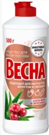 Весна средство для мытья посуды Алоэ вера и брусника  500мл.