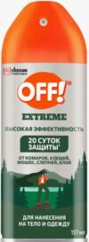 OFF спрей от Комаров, клещей, слепней, мошек и блох Extreme 157мл