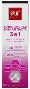 Splat Daily зубная паста 3в1 Укрепляющее отбеливание 100гр.