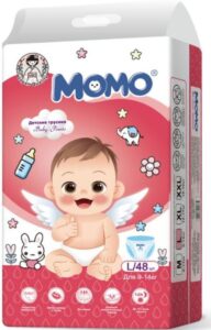 MOMO Трусики Детские L №4 (9-14кг) 48 шт