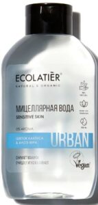 ECOLATIER мицеллярная вода Sensitive skin Цветок кактуса и алоэ вера 600мл