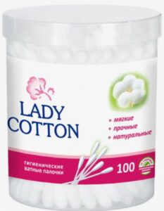 Lady Cotton Ватные палочки банка 100шт