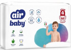 Air Baby  Подгузники детские Maxi Boy №4 60шт