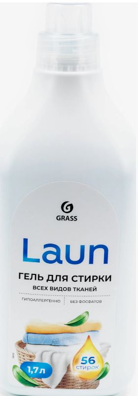 Grass Laun гель для стирки 1.7 л для всех видов тканей 1.7л