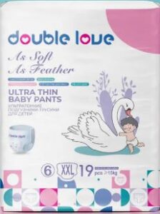 Double Love трусики Детские XXL №6 (15+кг) MINI PACK 19шт